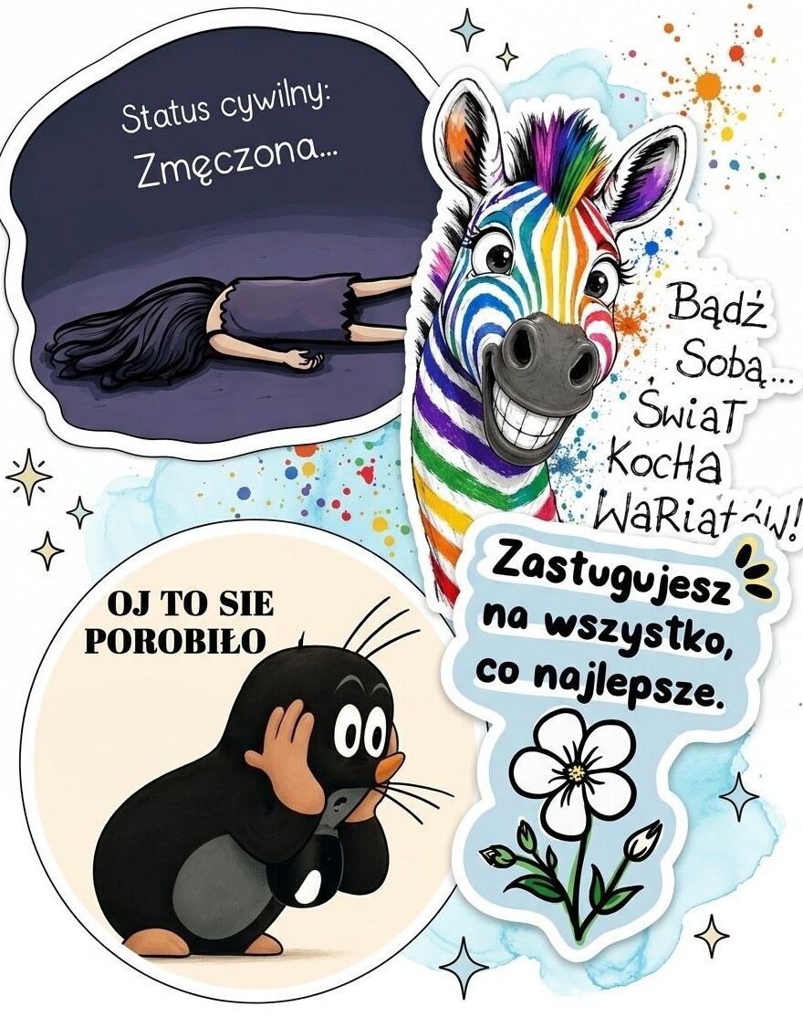 Mocne słowa – 50 naklejek z napisami