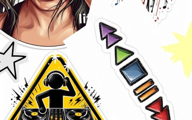 W rytmie – 50 naklejek muzycznych