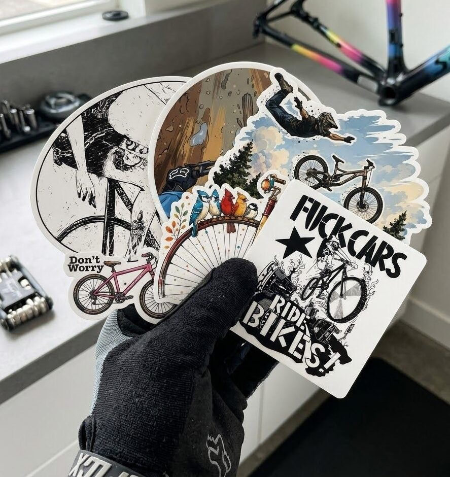 Na dwóch kółkach – 50 naklejek rowerowych